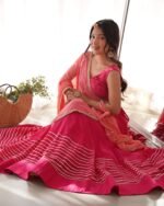 Ruby pink lehenga set