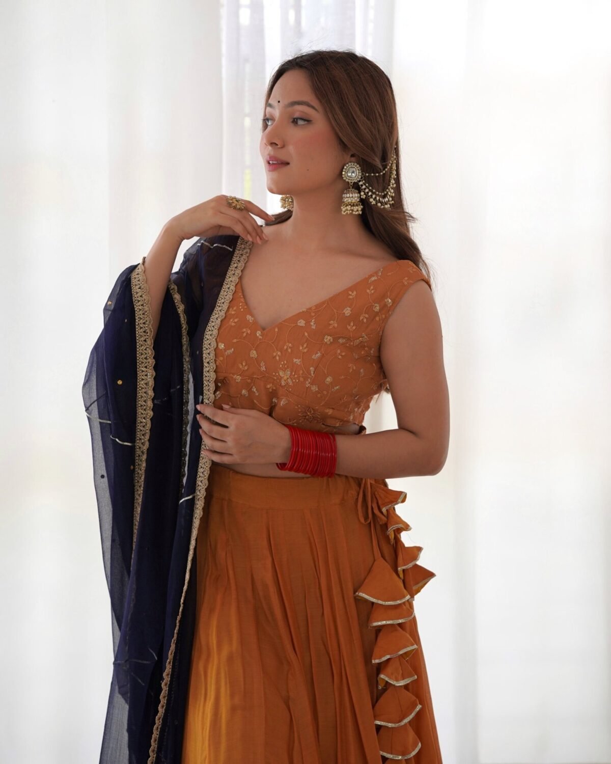 DANDELION GOTA LEHENGA SET(set of 3)