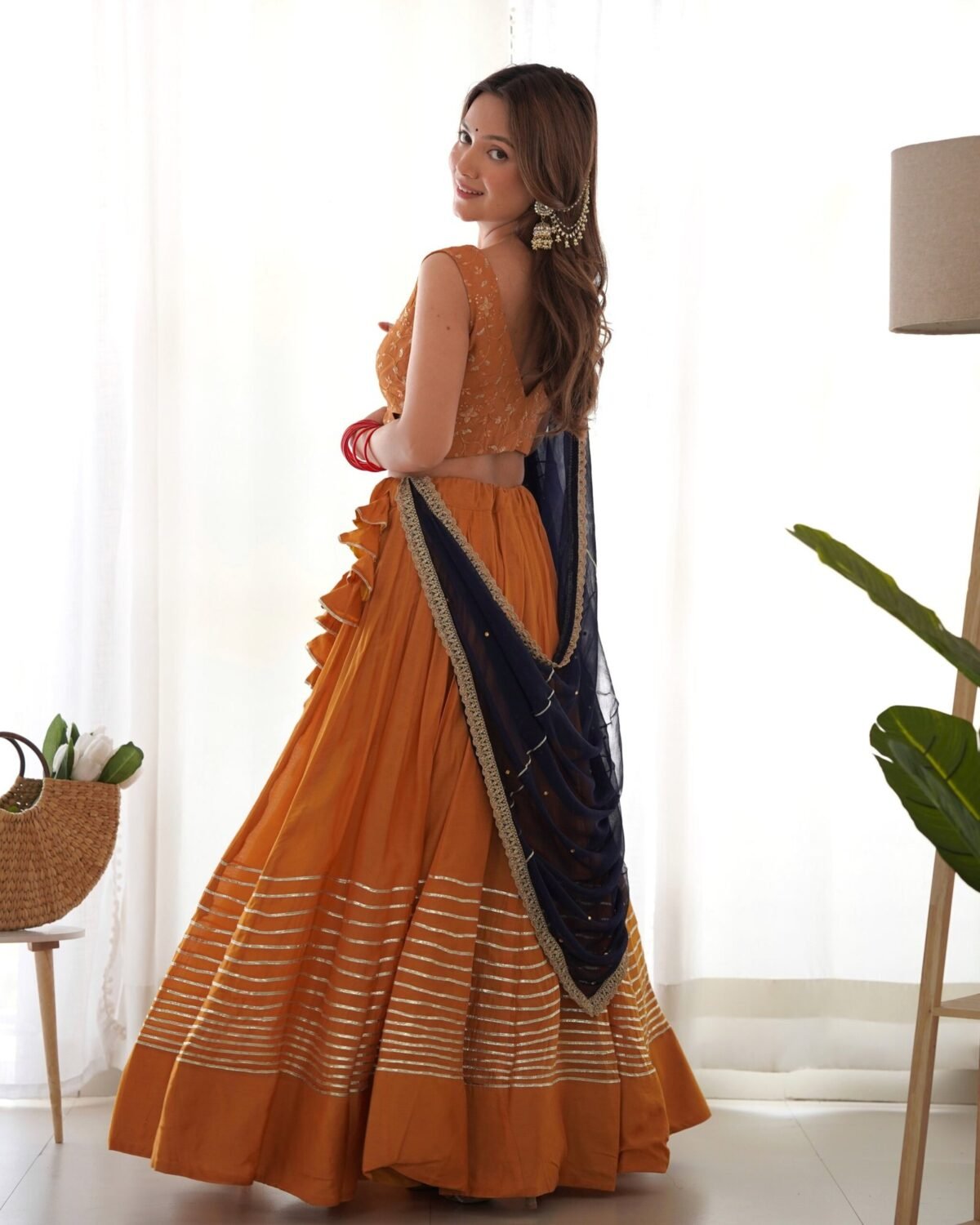 DANDELION GOTA LEHENGA SET(set of 3)