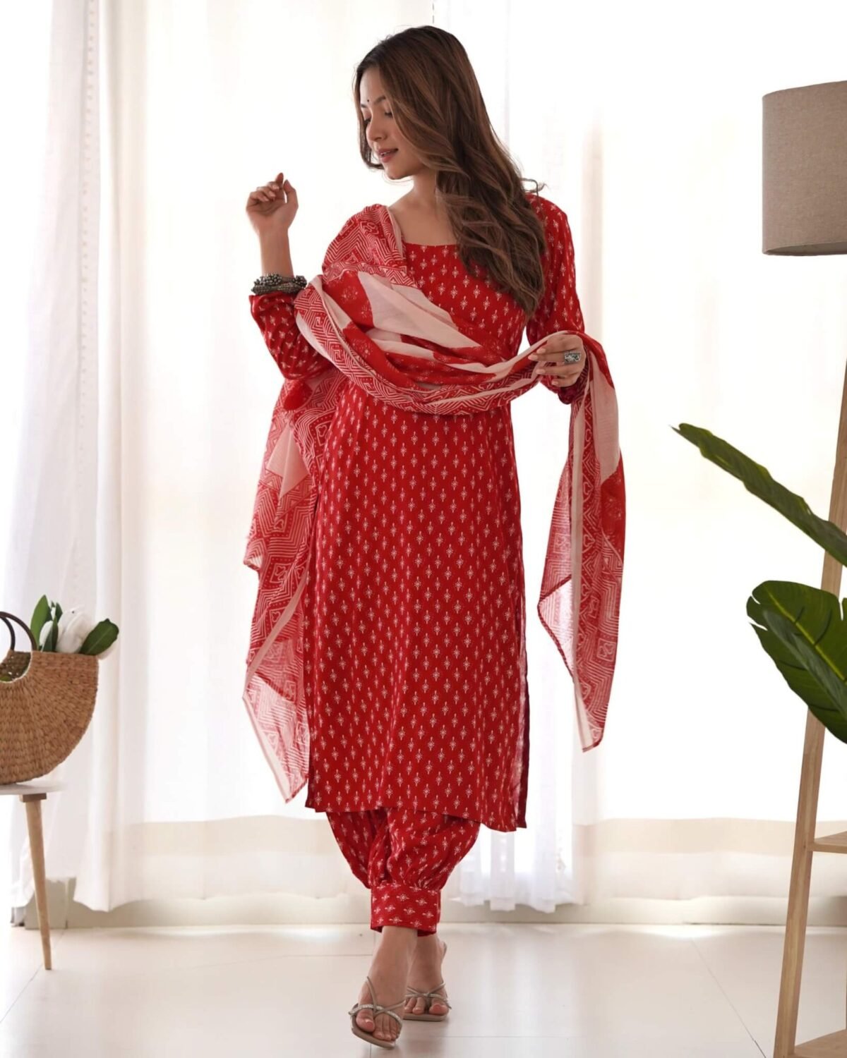 Red block suit set (SET OF 3)