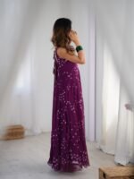 Haze bandhani anarkali set