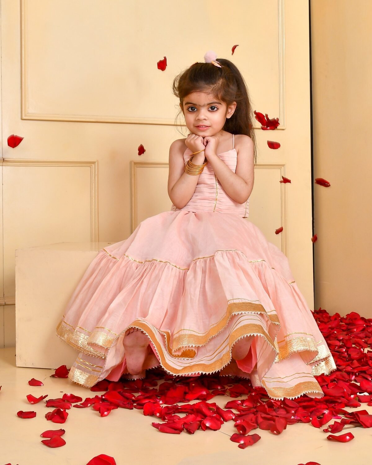 Powder pink lehenga set