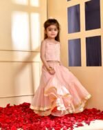 Powder pink lehenga set