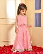 PEACH LEHENGA SET