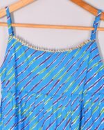 BLUE LEHERIYA ETHNIC DRESS