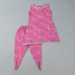PINK LEHERIYA DHOTI KURTA SET