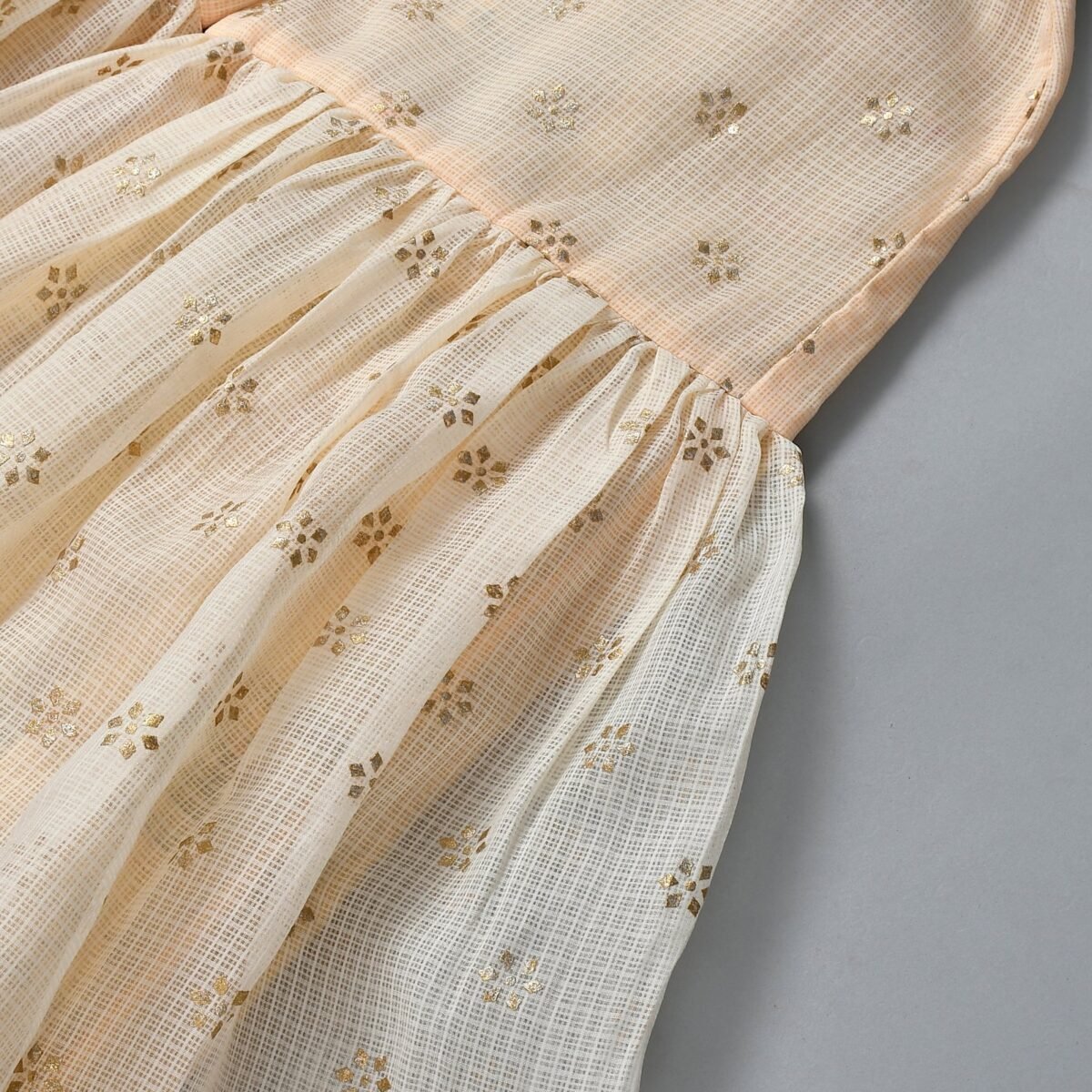 BEIGE ETHNIC KURTA GHARARA SET