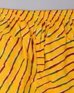 Yellow leheriya kurta dhoti set