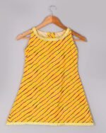 Yellow leheriya kurta dhoti set