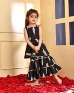 BLUE BLOCK KURTA DHOTI SET