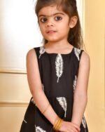 BLUE BLOCK KURTA DHOTI SET