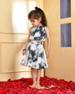 BLACK TYE DYE SKIRT TOP SET
