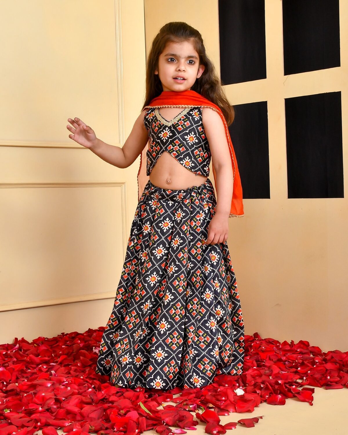 Black lehenga set