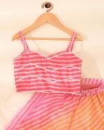 Kids magenta & yellow lehenga set