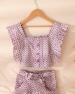 Kids printed top & short set