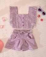 Kids printed top & short set
