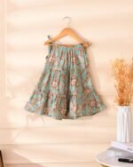 KIDS BLUE TIERED DRESS