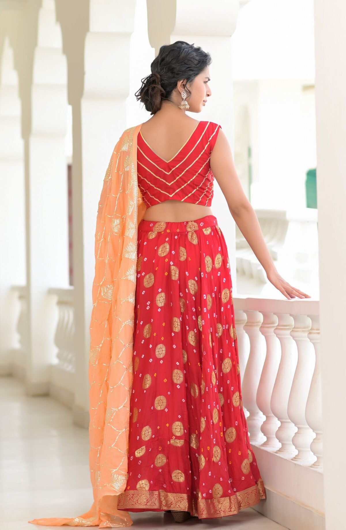 Red lehenga set