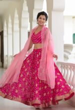 Magenta lehenga set