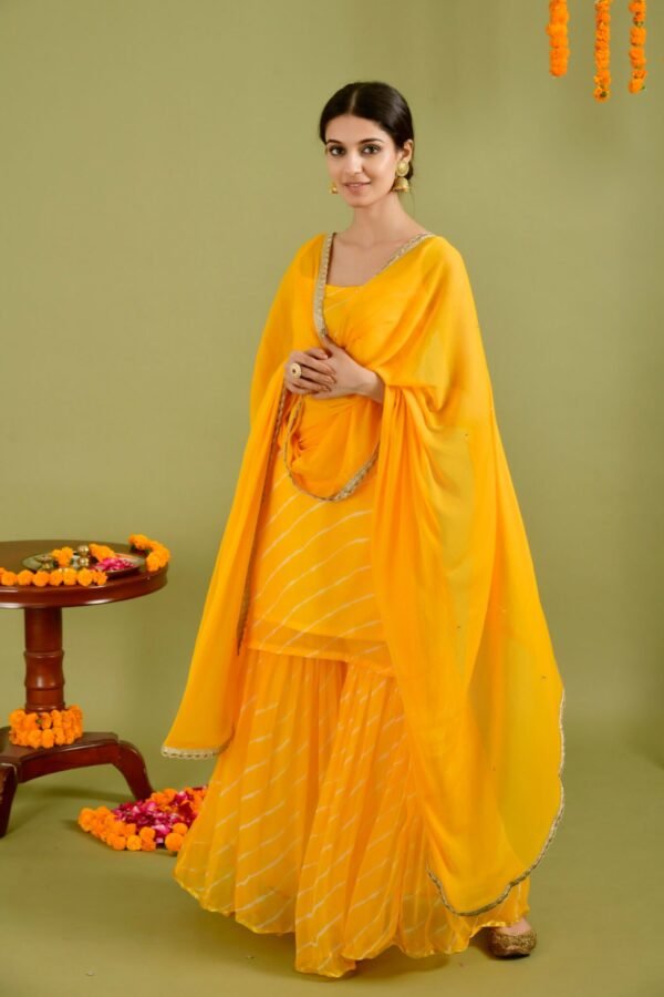 Yellow Leheriya set