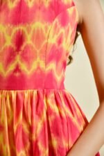 RED YELLOW TIE DYE DRESS