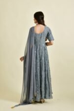 GREY MIRROR ANARKALI SET