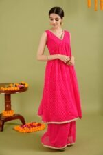 Magenta Kurta palazzo set