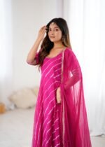 Persian rose anarkali palazzo set