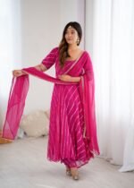 Persian rose anarkali palazzo set